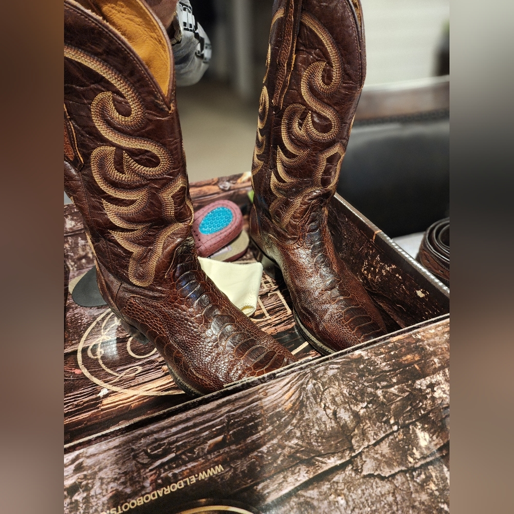 El Dorado ostrich leg Boots